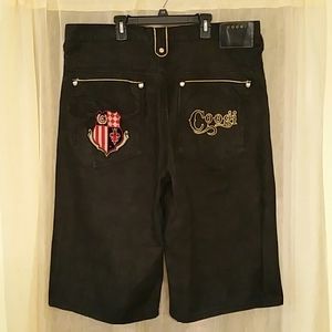 COOGI art denim shorts, 40